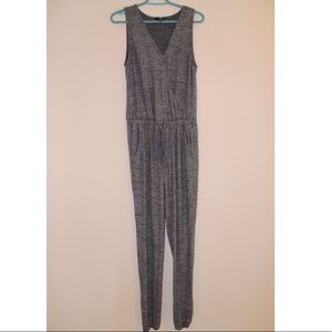 Grey Sleeveless Romper